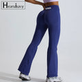 Women Yoga Pants Plus Size Soft Scrunch Butt High Waist Wide Leg Workout Fitness Flare Yoga Leggings Tummy Control Leggings