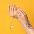 Bxtats 100 Styles Temporary Waterproof Semi-permanent White Paper Tattoo Stickers Star Moon Compass Nature Water Transfer Body