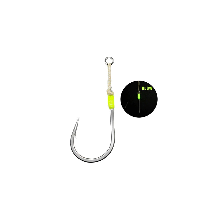 JK SJXS-20 4X Single Lures Saltwater Fishing Jigs Tuna Fishing Hooks Assist Hook Jigging