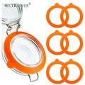 Stock  BPA Free O Ring Silicone Gasket Rubber Airtight Leak-proof Ring for Glass Jars