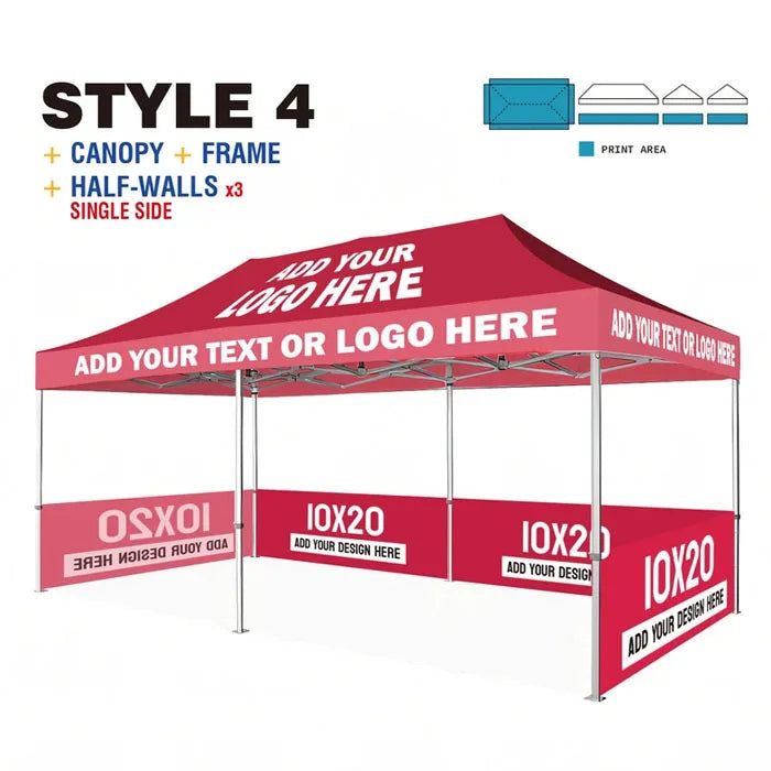 Fast Delivery Waterproof Folding Pop up Portable Tent 10x20ft 10x15ft Aluminum Gazebo Canopy for Outdoor Events Frame Style