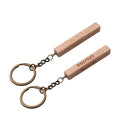 Custom Logo Engraved Named Key Chain House Key Ring Wood Keychain