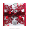 Christmas White Snowflake Card Laser Bowknot Available Color Invitation Card MegaBDM