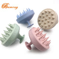 Portable Hot Sales LOGO Soft Silicone Brush Shampoo Brush Scalp Massager Scalp Head Massager Hair Brush