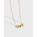 925 Sterling Silver Diamond Zircon Men Necklace Roll Charm Pendent 18K Gold Necklace Fine Jewelry Necklaces for Women Girls