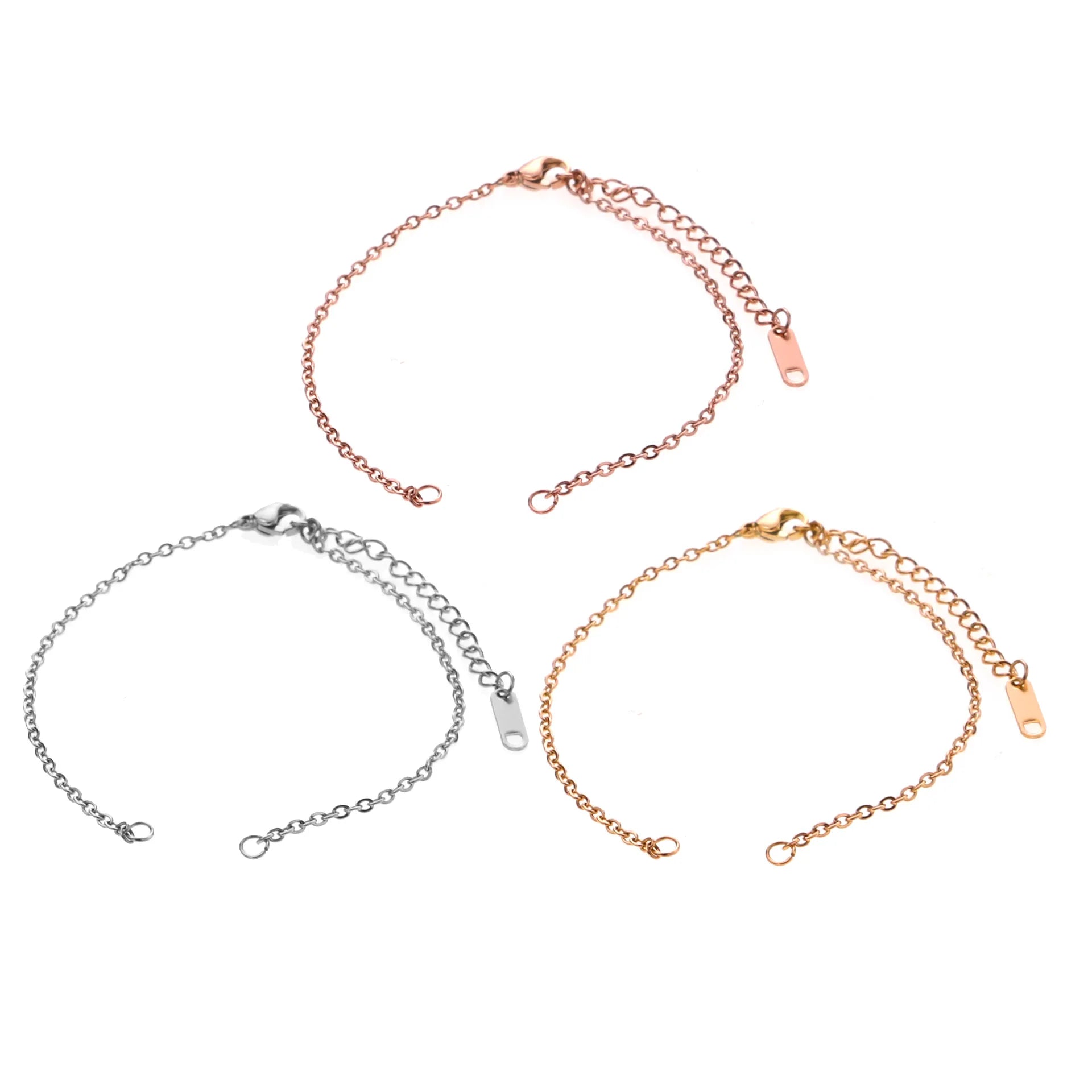 Cheap Accessory Connectors Adjustable Size Bangle Stainless Steel Bracelets Accessories Findings for Making Jewelry