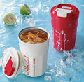 400ml Stainless Steel Double Wall Travel Coffee Cup with Lid and Plastic Handle 12hr Thermal Insulation Eco-Friendly