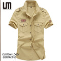 2025 Hot Selling Men Plus Size 6XL Shirt - Custom Wholesale Cotton Short Sleeve Top (Summer Casual Shirt for Men Trendy Tee)