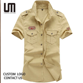 2025 Hot Selling Men Plus Size 6XL Shirt - Custom Wholesale Cotton Short Sleeve Top (Summer Casual Shirt for Men Trendy Tee)