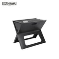 Portable Charcoal Grills Parrilla Folding Steel Barbecue Smoker BBQ for 3-5 People