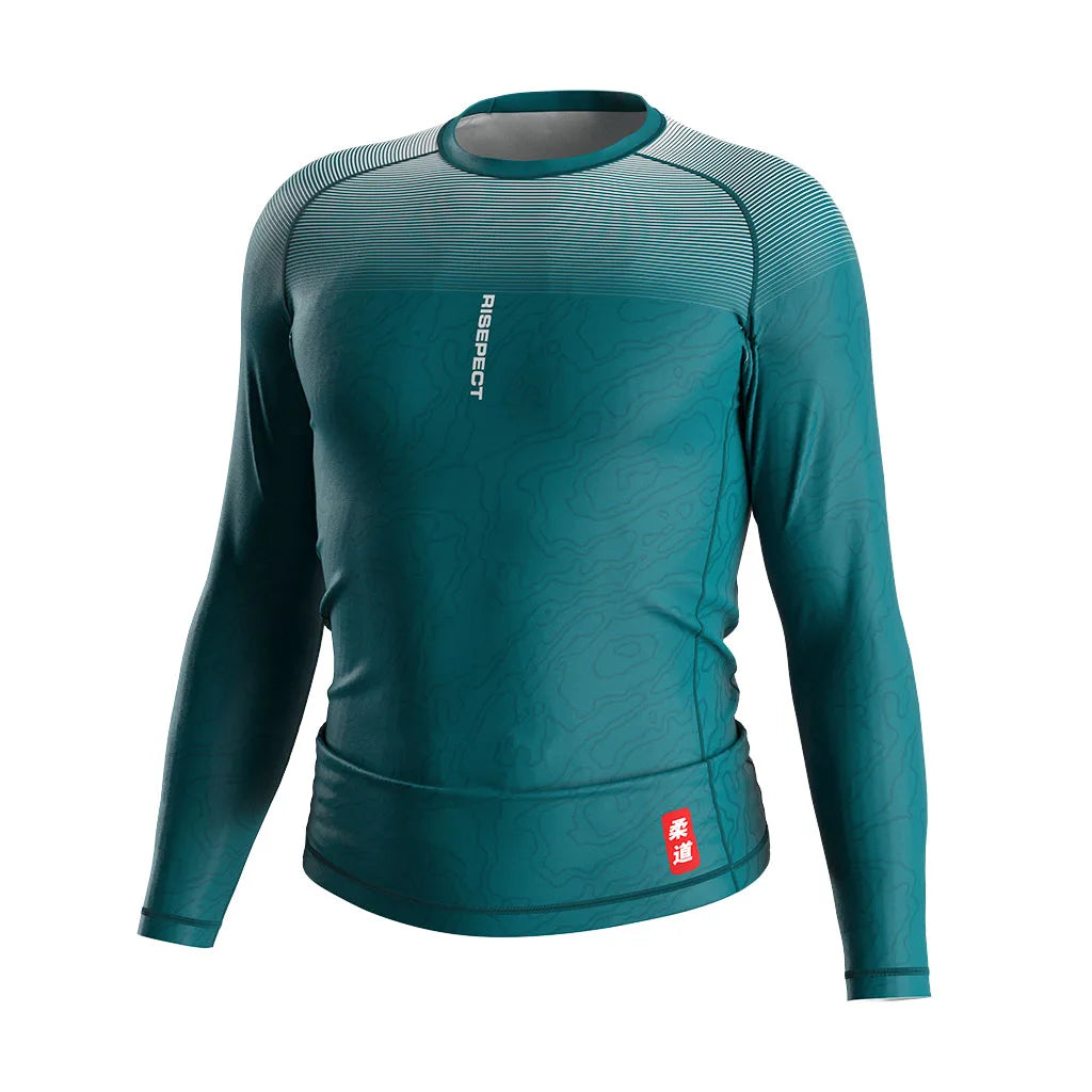 No Gi Fight Men Customizable Compression Shirt Water Rushguards Bjj Long Sleeve Rash Guard for Man