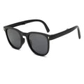 2024 New Style Silicone Frame Folding Sunglasses Square Children Polarized Foldable Glasses