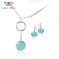 Wholesale Custom Crystal DIY Engraved Bridal Dubai Wedding Women Fine Fashion Earring Finger Ring Bracelet Jewelry Sets
