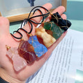 Feminine Body Crystal Pendant Necklace Thin Female Goddess Carving Rose Quartz Model Charm Gemstone Pendant Necklaces for Women