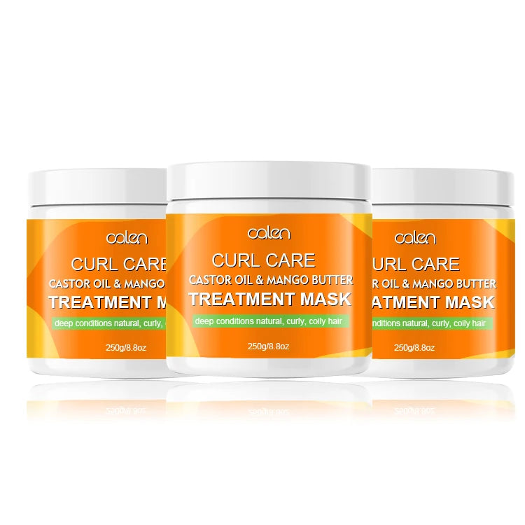 Oalen Private Label Herbal Hair Mask Deep Hydrating Cream for Soft Smooth Shiny Coconut Curls Nourishing Hair-Repairing Features