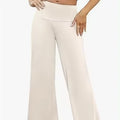 Women's Stretchy Wide Leg Palazzo Lounge Pants Casual Comfy High Waist Palazzo Pants
