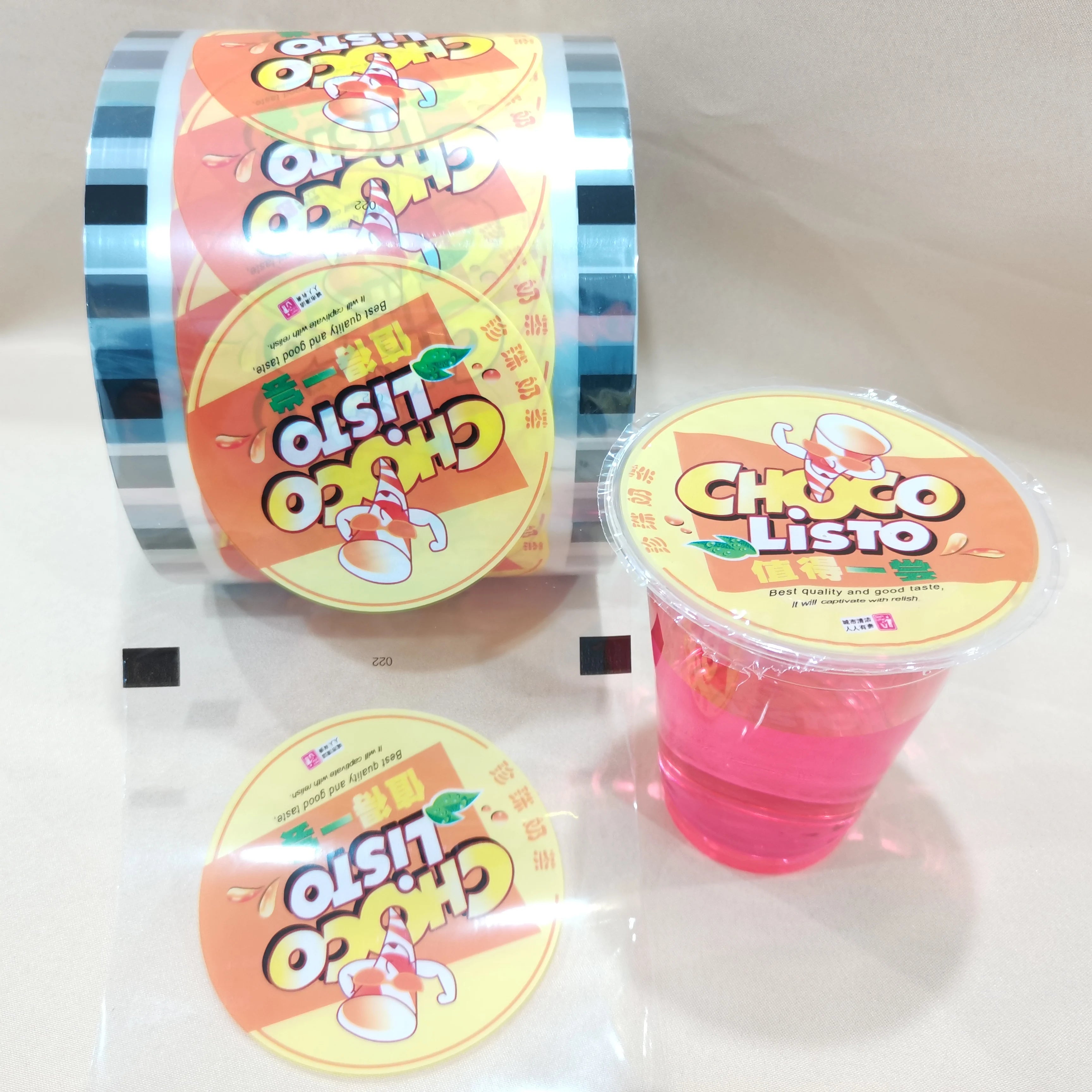 Ready-to-Use Soft Stretch Film Packaging for PP Plastic Coffee Milk Tea Fruit Juice Drinks Moisture Proof Wholesale Available