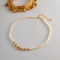 Design Temperament Necklace Jewelry New Vintage Medium Style Premium Freshwater Pearl Neck Chain