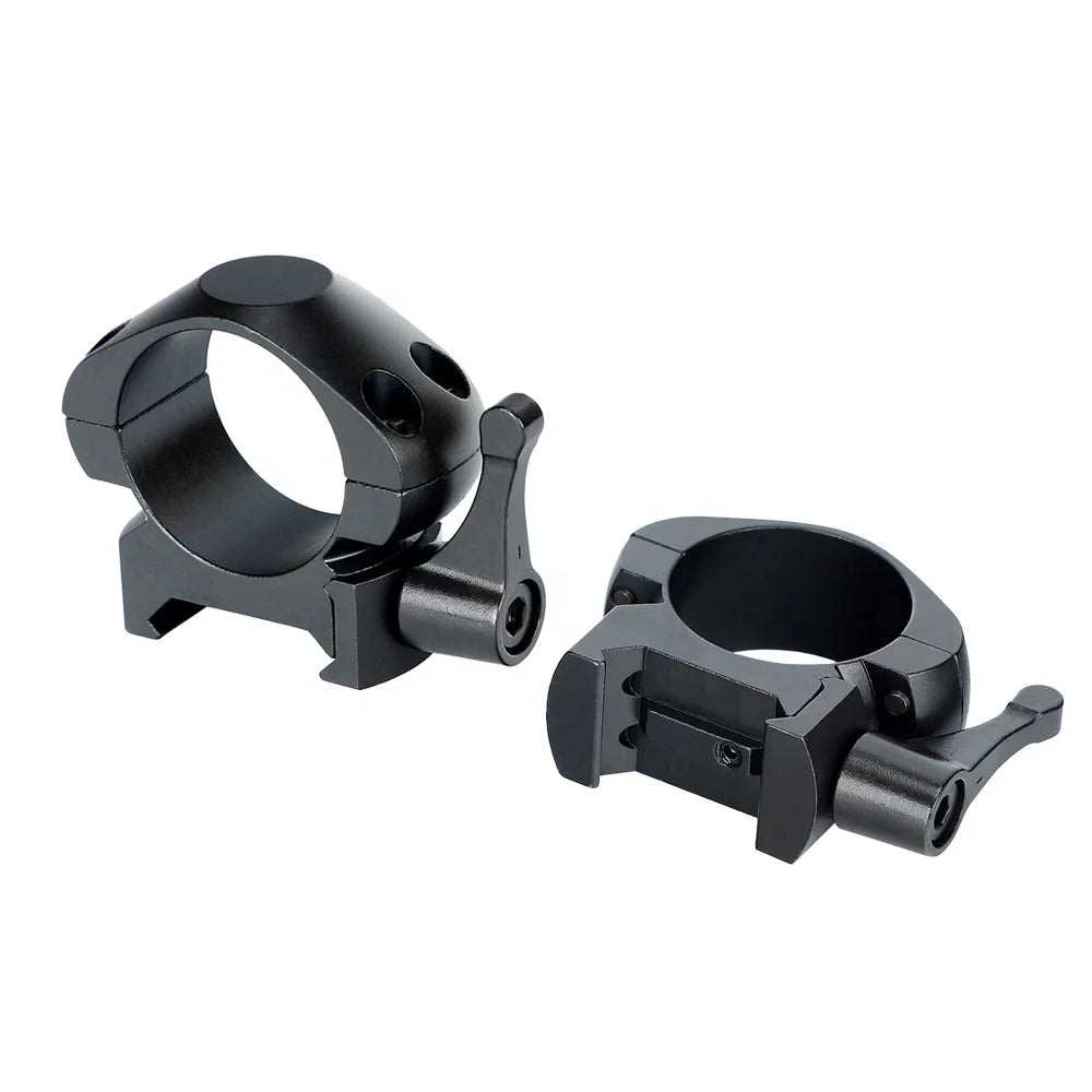Ohhunt 25.4mm Diameter Steel Hunting Scope Rings Mount Low Profile Quick Release 21mm Scope Mount