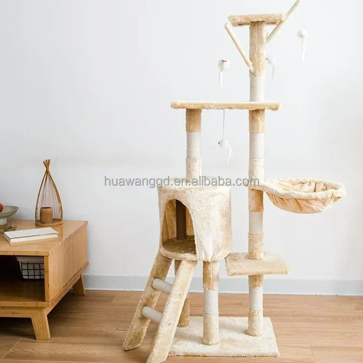 Custom Acceptable Large Play Cat Tree House Tower