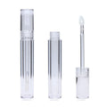 Stock 100pcs Wholesale Full Transparent 5ml Lipgloss Empty Tubes Custom Clear Lipgloss Glaze Tubes Container With Heart Brush