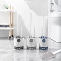 Hot Selling New Style Bathroom Silicone Wall Mounted Toilet Brush Holder Plastic Material