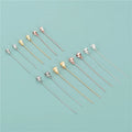 33mm 50mm Soild 925 Sterling Silver Drop Pendant Connector with Long Needle Clasp Necklace Pinch Bails for DIY Jewelry Making