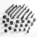 Hot Sale Copper Furniture Wardrobe Cupboard Pulls Brass Kitchen Black Cabinet Handles and Knobs