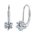 Factory Wholesale Luster Jewelry 925 Sterling Silver 5mm Vvs Moissanite Fashion Jewelry Earring for Women MegaBDM
