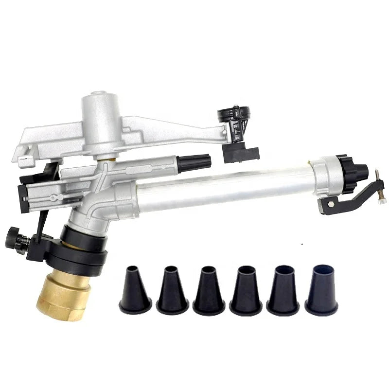 Titans 2'' Durable Rain Gun Sprinkler with Rocker 360 Gear Drive Nozzle for Farm and Irrigation System