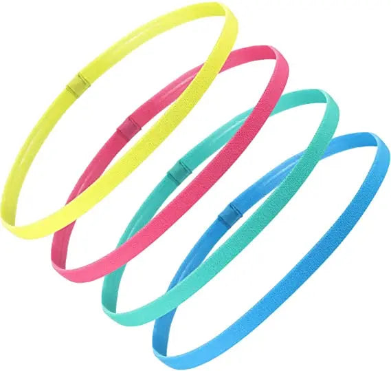 Non-Slip Yoga Sport Headbands Elastic Silicone Grip Exercise Hair Band Sweatbands