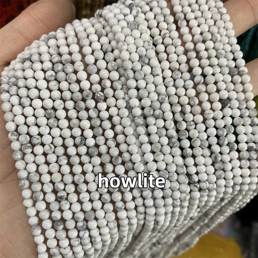 Wholesale Natural Stone Smooth 2mm 3mm Amethyst Round Loose Stone Beads for Jewelry Making