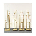 Wedding Table Golden Candelabra Centerpieces 8 Arms Lead Art Acrylic Candle Holder Decoration Ornaments Road Lead Decoration