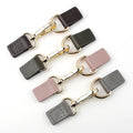 Leather Buttons with Stitching Sew on Leather Buckles Purse Bag Lock for Handbag Bag Making