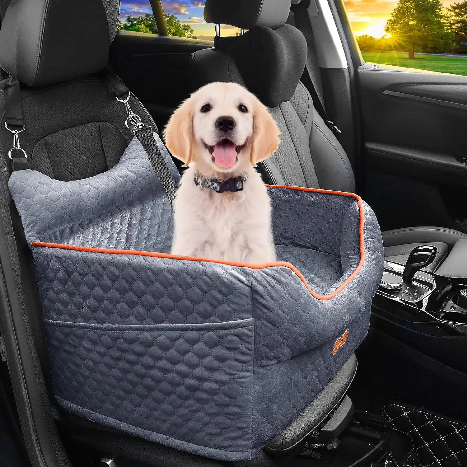 Hot Sale Modern Oxford Nylon Car Booster Seat Durable Safety Outdoor Sofa Bed for Pet Dogs Travel Fun Animal Pet Backseat Cover