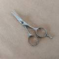 4 Inch Round Tip Nose Stainless Steel Barber Beard Scissors Mini for Professional Beauty Salon Use