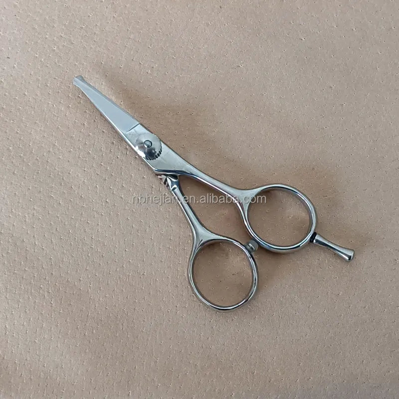 4 Inch Round Tip Nose Stainless Steel Barber Beard Scissors Mini for Professional Beauty Salon Use