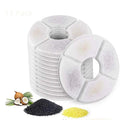 Round Activated Carbon Filter for Cat Water Drinking Fountain Replacement Filters Flower