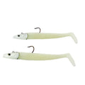 Handmade Silicone Bass Fishing Lure Luminous Soft Lead Head Artificial Bait Jigging for Sea Bass Perch Trout Rubber Material