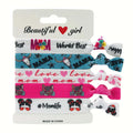 10 Packs Mother's Day Elastic Hair Bands Mom Ponytail Holder MAMA Knotted Hair Ties Bracelet Wristband for Birthday Gifts