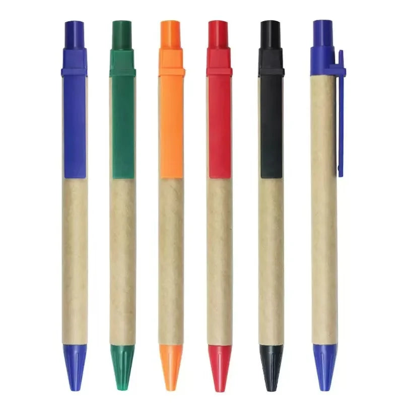 Eco Friendly Recycled Paper Ball Pen with Plastic Cap