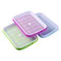 Hydroponics Grow Tray Germination Tray Double Layer Sprout Plate Sprouting Seedling Starter Tray
