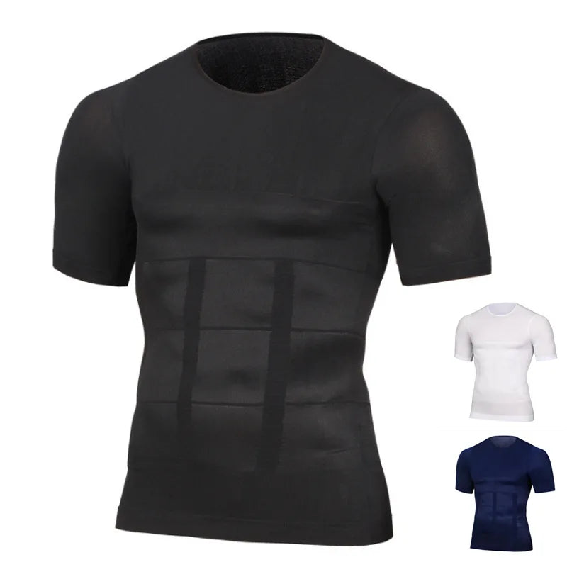 Men Compression Shirt Elastic Comfortable Breathable Undershirt Slimming Tank Top