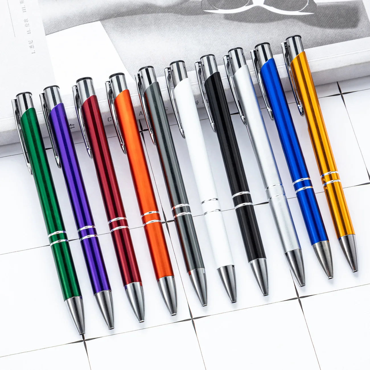 Luxury Novelty Metal Ball Pen Promotions Custom Logo Advertising Ballpoint Pen Personalized Engraving Quality Personalized Gift