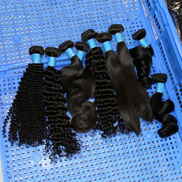 Wholesale Indian Hair ExtensionVirgin Cuticle Aligned Indian Human HairRaw Indian Temple Hair Bundle From India Vendor