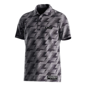 Oem Sublimation Half Sleeve Casual Tee Mens Button Down Shirts Gun Print Women Short Sleeve Golf Polo Shirt
