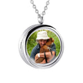 Stainless Steel Jewelry Keepsake Religious Photo Frame Ash Pendant FULL EMPTY INSIDES Human  Pet Funeral Urns Ashes Picture Gift