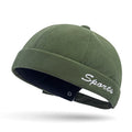 2023 Customized Embroidered Logo Retro Art Brimless Hat With Adjustable Street Dance Hip-Hop Hat Tang Hat