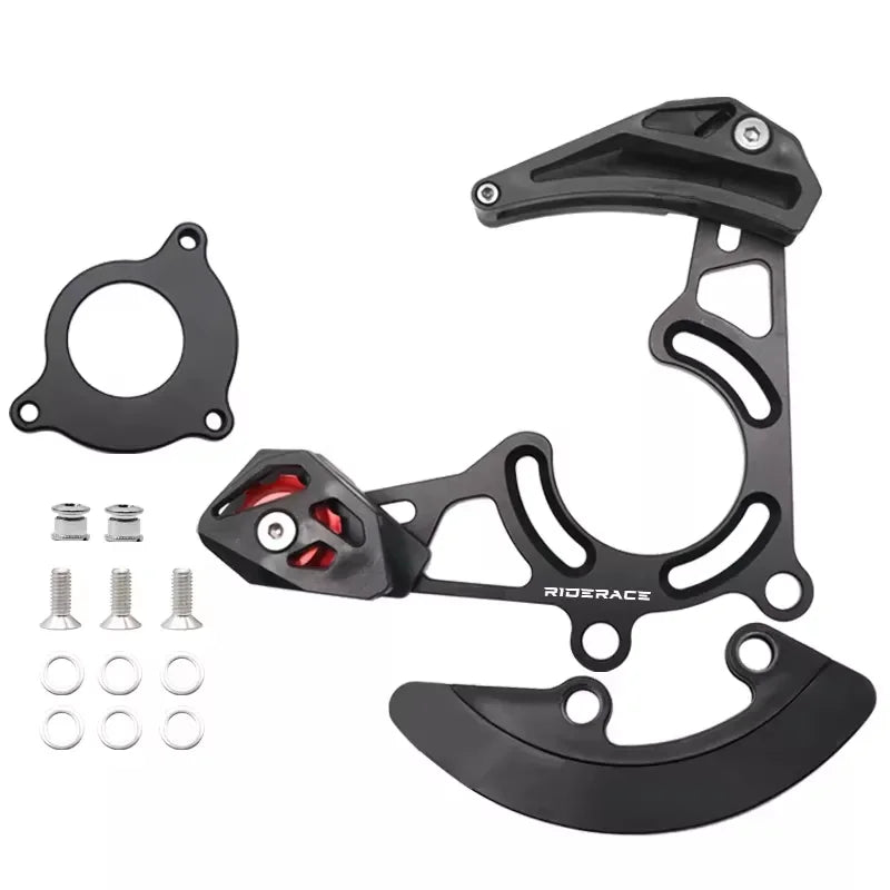 RIDERACE Mountain Bike Pulley Chains Stabilizer MTB ISCG05 Chain Guide BB Mount DH 32-38T Chaining Protector Plate Bicycle CG04