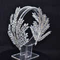 New Arrival European American Bride Hair Accessories Double Row Crystal Metal Headband for Women